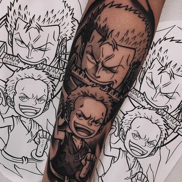 тату ван Піс значення ескіз