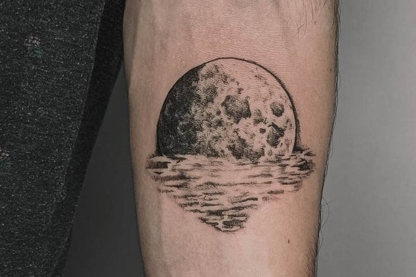 Тату эскизы луна