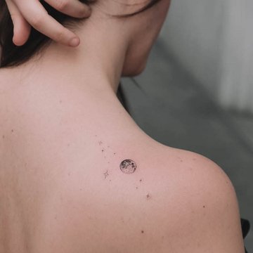 тату луна значение эскиз