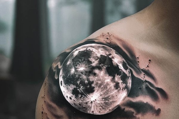 тату луна значение эскиз