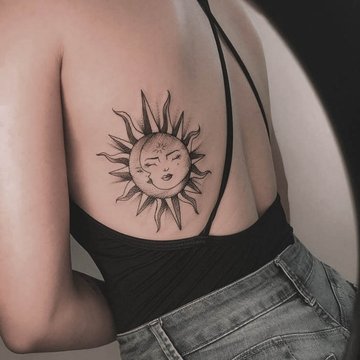 тату сонце і місяць значення ескіз