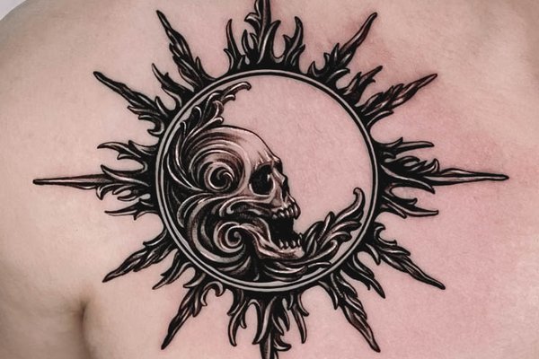 тату сонце і місяць значення ескіз