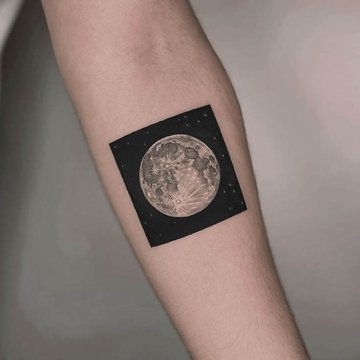 тату луна значение эскиз