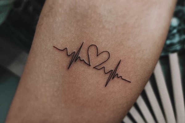 тату пульс значение эскиз