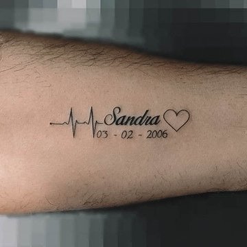 тату пульс значение эскиз