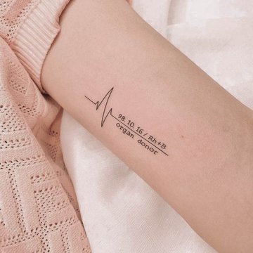 тату пульс значение эскиз