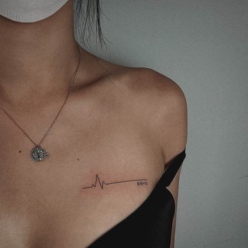 тату пульс значение эскиз