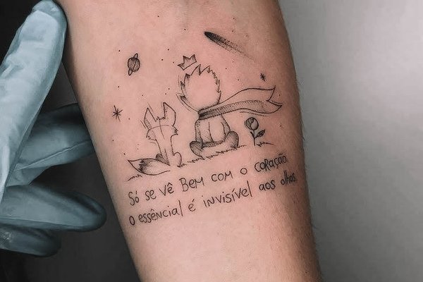 тату Маленький принц значение эскиз