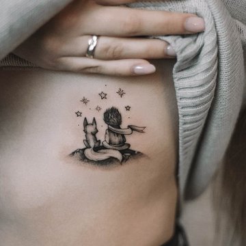 тату Маленький принц значение эскиз