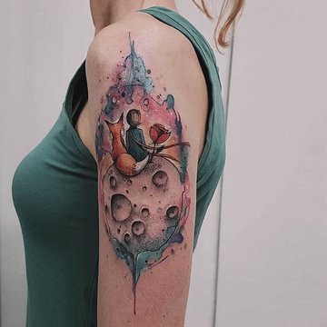 тату Маленький принц значение эскиз