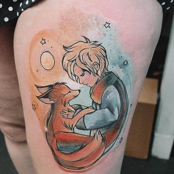 тату Маленький принц значение эскиз