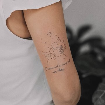 тату Маленький принц значение эскиз