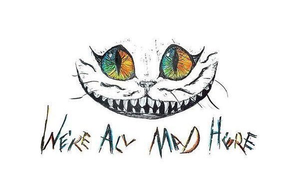 Тату эскизы чеширский кот