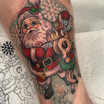 рождественские татуировки