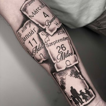 тату на честь сім’ї