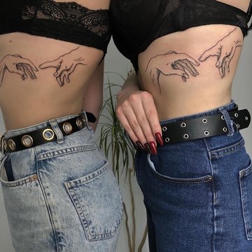 идеи татуировок для подруг