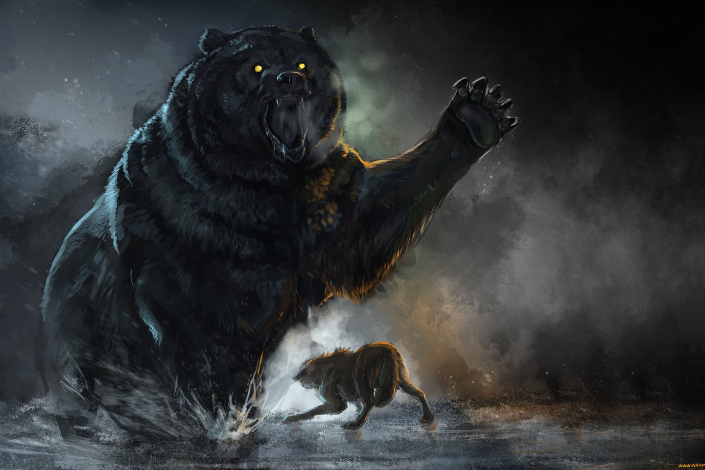 тату медведь