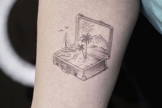 тату в стиле файн лайн