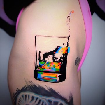 глітч-арт тату