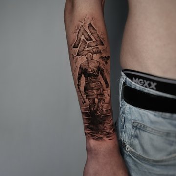 татуювання Валькнут