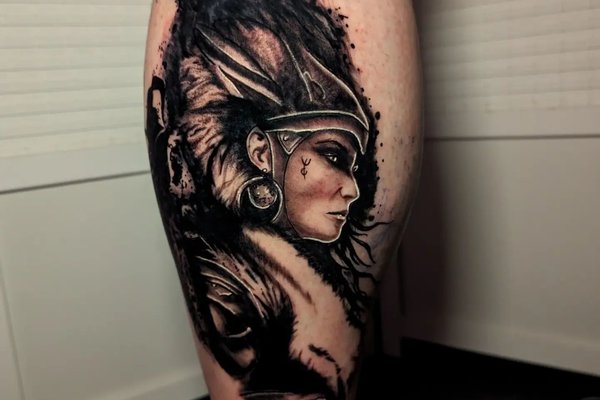 татуировка Валькирия