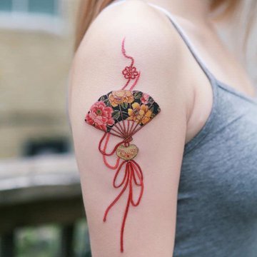 Тату ескізи віяла