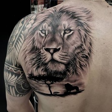 тату знак Зодіаку Лев