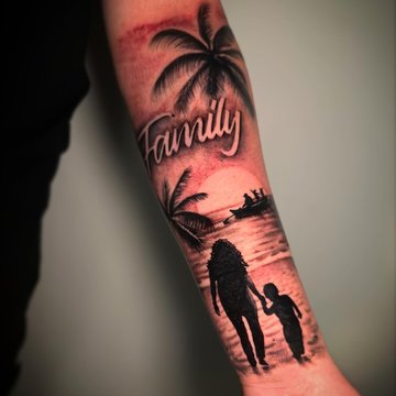 тату на честь сім’ї