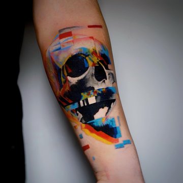 глітч-арт тату