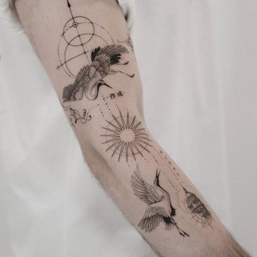 тату в стилі файн лайн