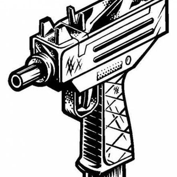 Тату-ескізи "Пістолет"