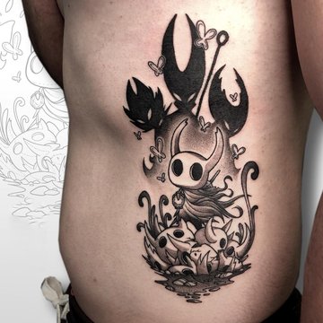 тату Hollow Knight, Порожній лицар тату