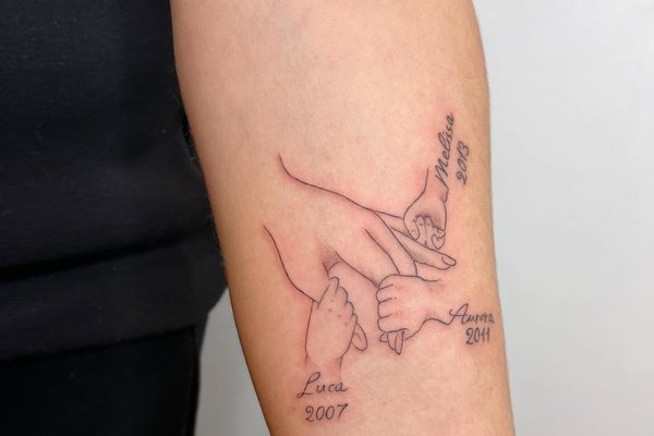 тату на честь сім’ї