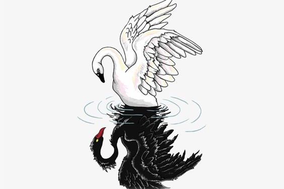 Тату-эскиз лебедь
