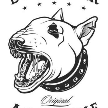 эскиз для тату бультерьера