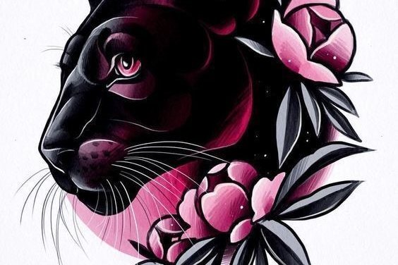 Тату эскизы пантеры