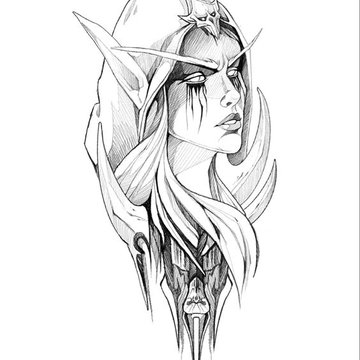 Тату-ескізи "Ельф"