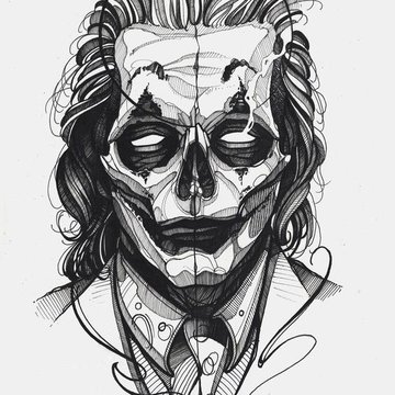 Тату ескізи Джокер