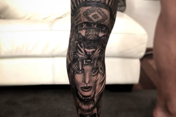 Тату эскизы индейца