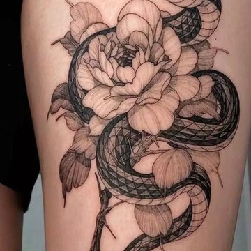 Тату эскизы змея