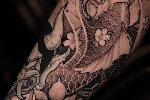 Тату ескізи коропа коі