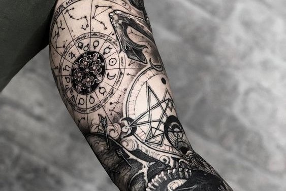 Тату рукав чоловічий
