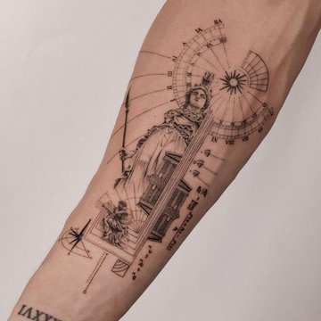 тату в стилі файн лайн