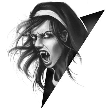 Тату-ескіз вампір