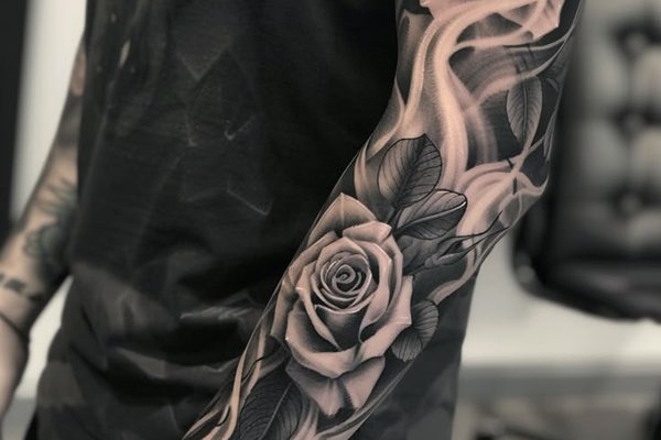 Тату эскизы розы