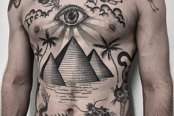 Тату эскизы пирамиды