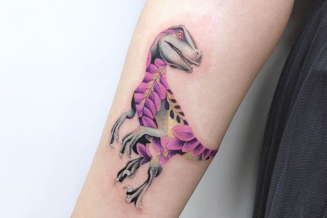 Тату ескізи динозавр