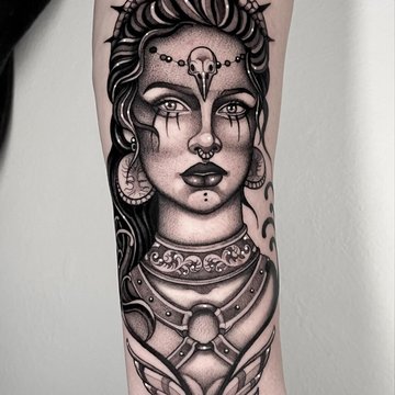 татуировка Валькирия