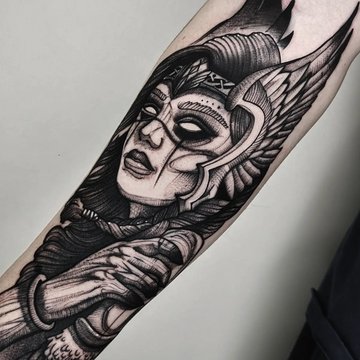 татуировка Валькирия