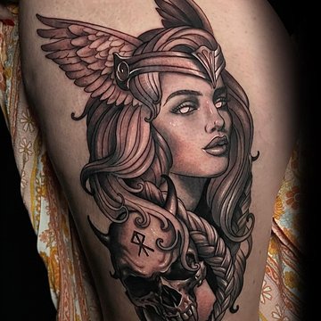 татуювання Валькірія